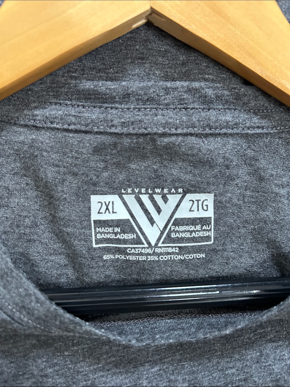 2025 NHL Stadium Series Level Wear Gray Graphic Tee Men’s 2XL/2TG - Picture 5 of 6